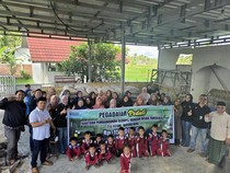 Pegadaian Praya Bantu Bangun Ruang Kelas Baru di Lombok Tengah