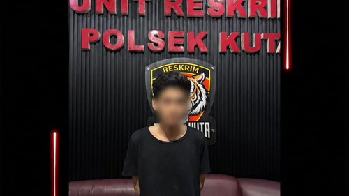 Pelaku penganiayaan terhadap penjaga warung madura di Tuban, Kuta, Badung, Bali. (Foto: Dok. Polresta Denpasar)