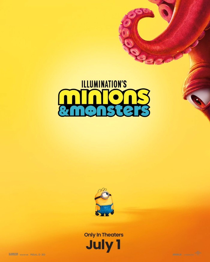 Poster film Minions & Monsters, sekuel terbaru dari serial minions