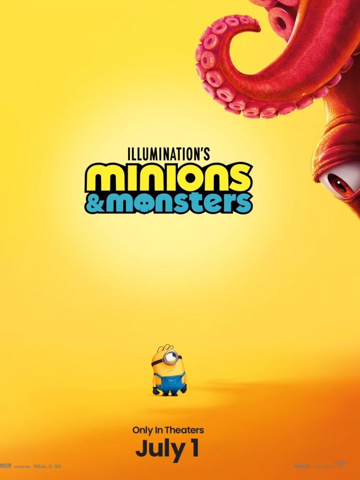 Poster film Minions & Monsters, sekuel terbaru dari serial minions