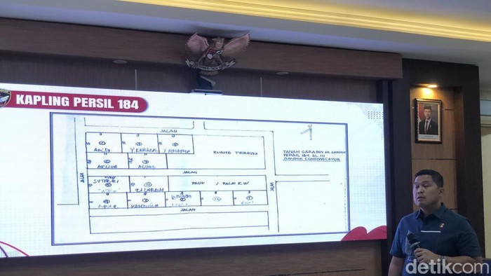 Potret TKD Padukuhan Gandok, yang dikorupsi eks Lurah Concat Reno Sangaji dipaparkan saat konferensi pers di Mapolda DIY, Selasa (30/6/2026).