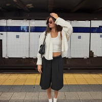 Sophia Havertz setia mendukung Kai setiap kali Jerman berlaga. Termasuk ketika Jerman melawan Paraguay di mana Kai sempat menyumbangkan sebuah gol di adu penalti. (Foto: Instagram/sophiaaemelia)