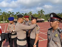 43 Personel Polres Babar Naik Pangkat, Diwajibkan Tanam Pohon