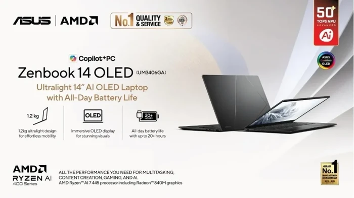 ASUS Zenbook 14 OLED UM3406GA
