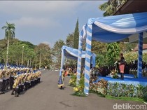 Polda Sumsel Peringati HUT Bhayangkara, Ada Atraksi Paramotor dan Polisi Cilik