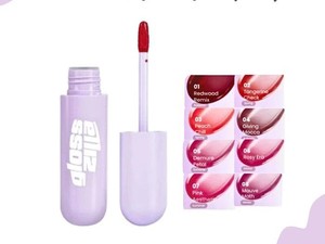 Emina Glosszilla Lip Jelly Vinyl, Lip Cream Glossy Ringan dengan Efek Bibir Plumpy