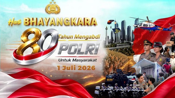Hari Bhayangkara 80 Tahun Polri