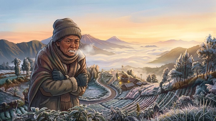 Ilustrasi bediding di Jawa Timur.