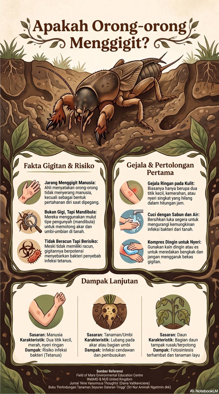 Infografik: apakah orong-orong menggigit