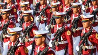 Pertunjukan tersebut menambah semarak rangkaian acara dan menjadi penutup yang memukau dalam parade HUT Bhayangkara ke-80 yang berlangsung meriah dan penuh khidmat.