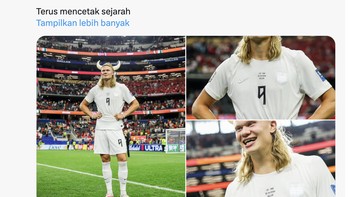 Statistik mengerikan seorang Haaland untuk negaranya Norwegia. Foto: X.com