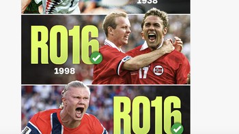 Timnas Norwegia mengikuti jejak pendahulunya lolos babak 16 besar Piala Dunia. Foto: X.com