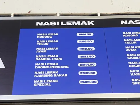 Heboh! Harga Nasi Lemak Tembus Rp100 Ribuan, Pelanggannya Kaget