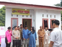Polres Pelalawan Resmikan Bedah Rumah di Hari Bhayangkara ke-80