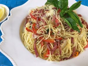 Resep Pasta: Capellini Smoked Beef and Paprika