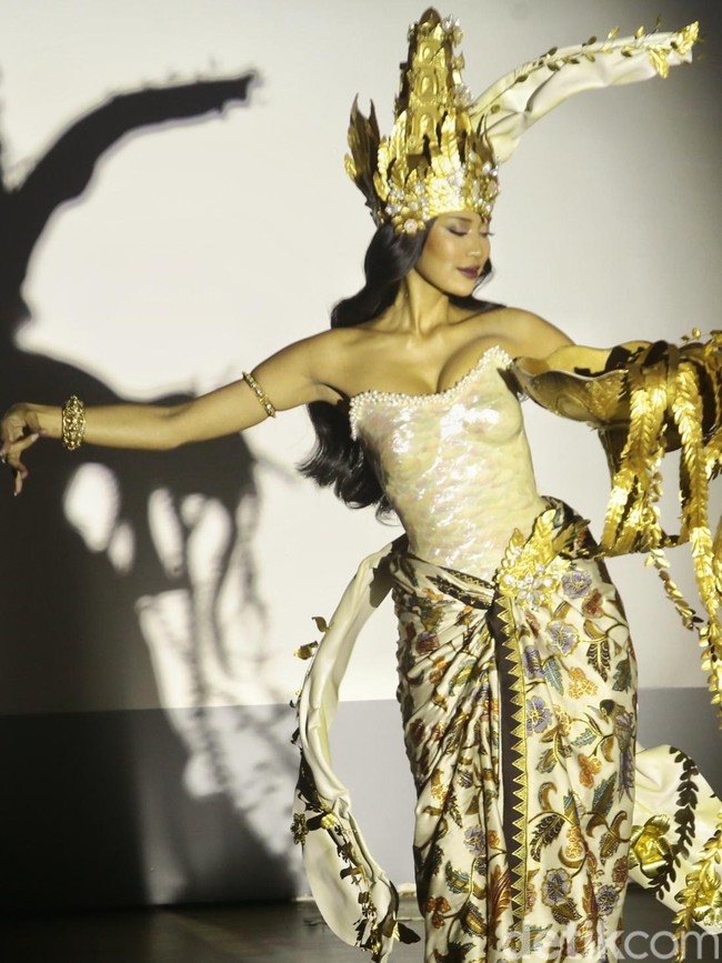 Kostum Nasional Agnes Rahajeng di Miss Supranational 2026, Bertema Dewi Sri