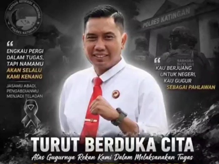 Aipda Yudhi Perdana Putra ditemukan meninggal dunia usai bentrokan maut di Katingan, Kalteng. (Dok humas polres katingan)