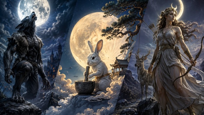 Ilustrasi Legenda Purnama Paling Populer Dunia