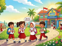 Pakar Sarankan Ortu Peluk Anak di Hari Pertama Sekolah