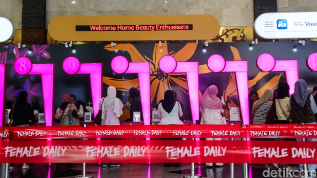 Selama empat hari penyelenggaraan, Jakarta X Beauty 2026 diproyeksikan akan menarik sekitar 120 ribu pengunjung dari berbagai daerah. Foto: detikFoto/Rafida Fauzia