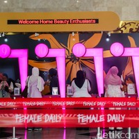 Selama empat hari penyelenggaraan, Jakarta X Beauty 2026 diproyeksikan akan menarik sekitar 120 ribu pengunjung dari berbagai daerah. Foto: detikFoto/Rafida Fauzia