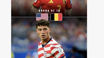 Amerika Serikat akan menuntut balas atas kekalahan mereka di tahun 2014 dari Belgia. Foto: X.com