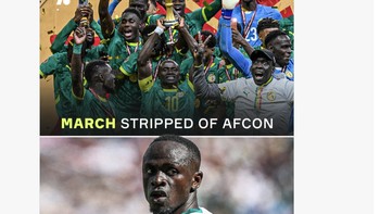 Masa yang berat bagi Senegal karena sebelum disingkirkan secara dramatis, gelar juara Piala Afrika mereka juga dianulir. Foto: X.com