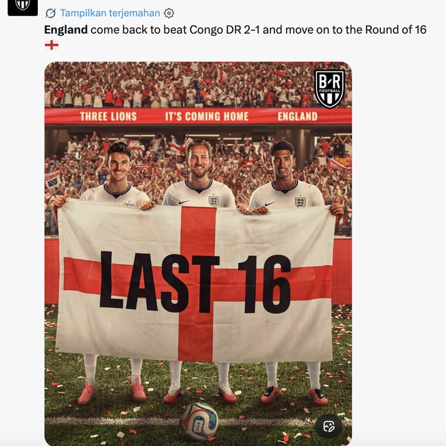 Meme Harry Kane Pahlawan Inggris dan Lewati Pele