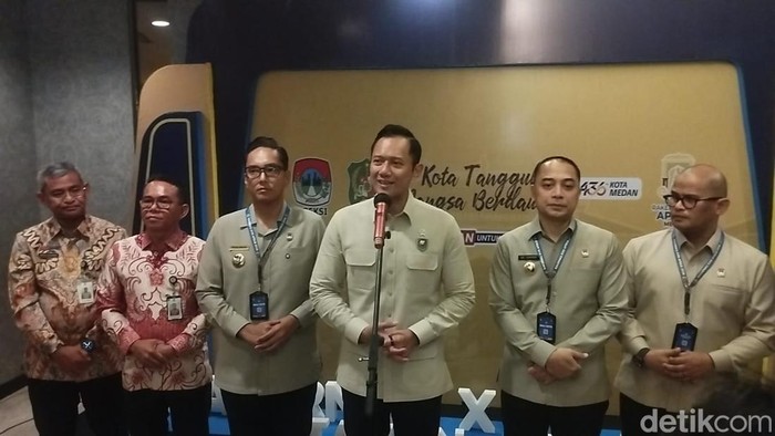 Menteri Koordinator (Menko) Bidang Infrastruktur dan Pembangunan Kewilayahan, Agus Harimurti Yudhoyono (AHY). (Foto: Rechtin Hani Ritonga/detikSumut)