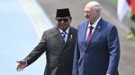 Prabowo Sambut Presiden Belarus dengan Upacara Kenegaraan