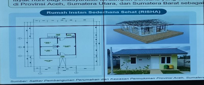 Penampakan huntap untuk korban bencana Sumatera yang akan dibangun pemerintah.