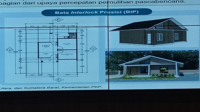 Penampakan huntap untuk korban bencana Sumatera yang akan dibangun pemerintah.