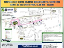 55 Ruas Jalan di Medan Ditutup Pukul 12.00 WIB Hari Ini, Berikut Daftarnya