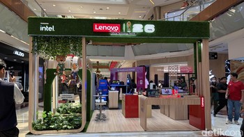 Tidak hanya meluncurkan perangkat eksklusif, Lenovo juga menggelar rangkaian roadshow di berbagai pusat perbelanjaan untuk memanjakan para penggemar teknologi dan sepak bola. Foto: detikINET/Anggoro Suryo Jati