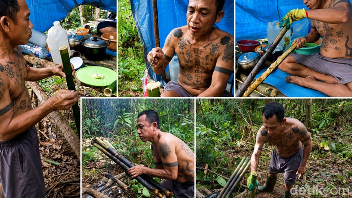 Sumpat, tradisi panggang durian dalam bambu masyarakat Dayak Tomun.