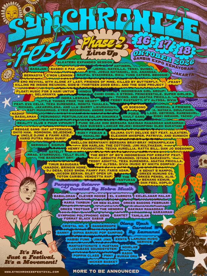 Festival Synchronize Fest 2026 siap mengguncang dengan penampil lintas genre. Nikmati reuni, kolaborasi internasional, dan nostalgia musik pada 16-18 Oktober!