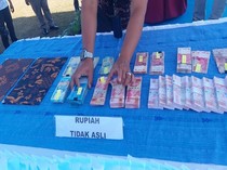 1.723 Lembar Uang Palsu di NTT Dimusnahkan