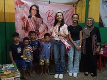 Keren! Audellya Ambara Buat Gerakan Berbagi Buku Bacaan Bahasa Inggris