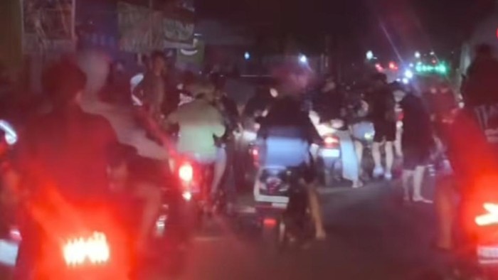 Balap liar di Cileungsi, Bogor, dibubarkan polisi (dok.istimewa)