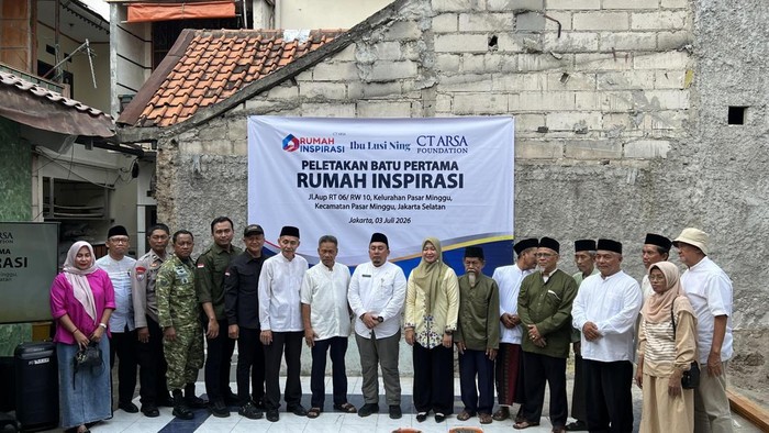 CT ARSA Foundation bangun Rumah Inspirasi di Pasar Minggu (Adhfar/detikcom)