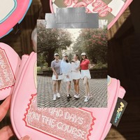 Meski digelar simpel dan sederhana, namun bridal shower itu tampak begitu berkesan. Terlebih karena digelar di lokasi yang unik, yaitu di lapangan golf. Foto: Instagram/@deaaannisa