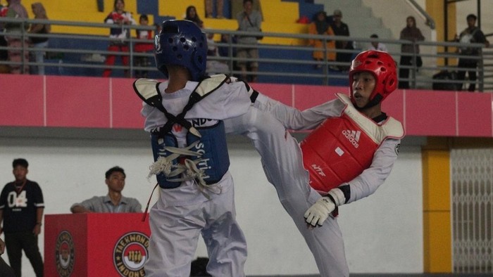 Foto atlet takeondo Kobar terus berlatih jelang Porprov 2026, Oktober mendatang. (Istimewa)