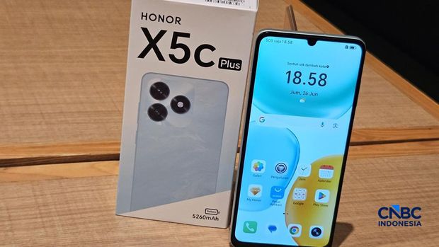 Honor X5c Plus. (CNBC Indonesia/Intan Rakhmayanti)