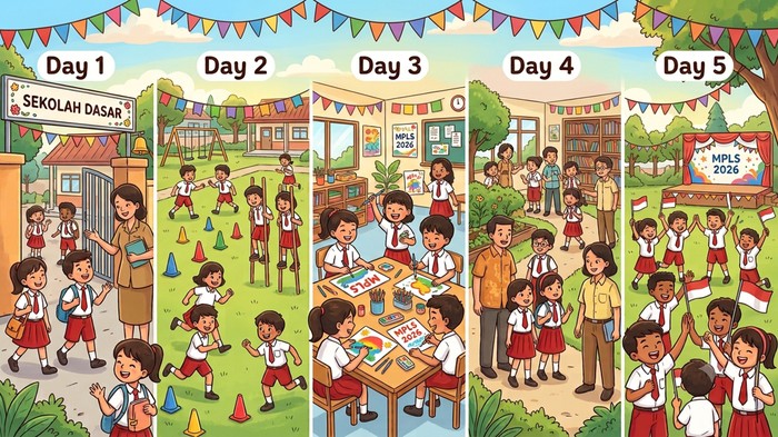 Ilustrasi MPLS 2026 untuk SD.