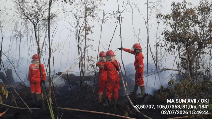 Manggala Agni upayakan pemadaman di OKI.