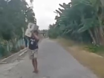Viral Maling Jalan 2 KM Sambil Pikul AC Curian ke Rumah Korban di Langkat