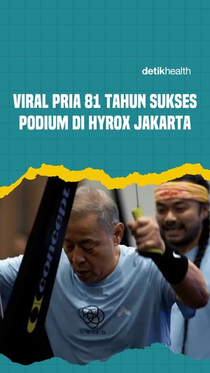 Video Viral Pria Umur 81 Taklukkan Hyrox Jakarta, Latihannya Nggak Main-main