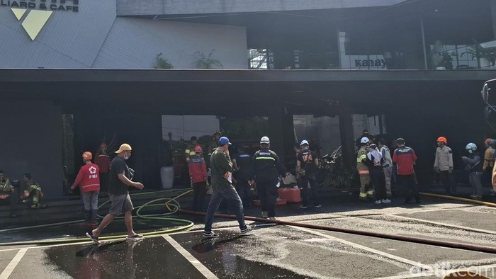 Rama Biliar di Jogja terbakar, Jumat (3/7/2026).
