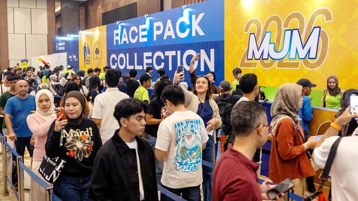 Ramainya event Mandiri Jogja Marathon 2026.