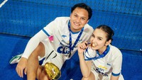 Sebelum lari, Rizky Febian dan Mahalini suka main padel bareng juga. (Foto: dok Instagram rizkyfbian)